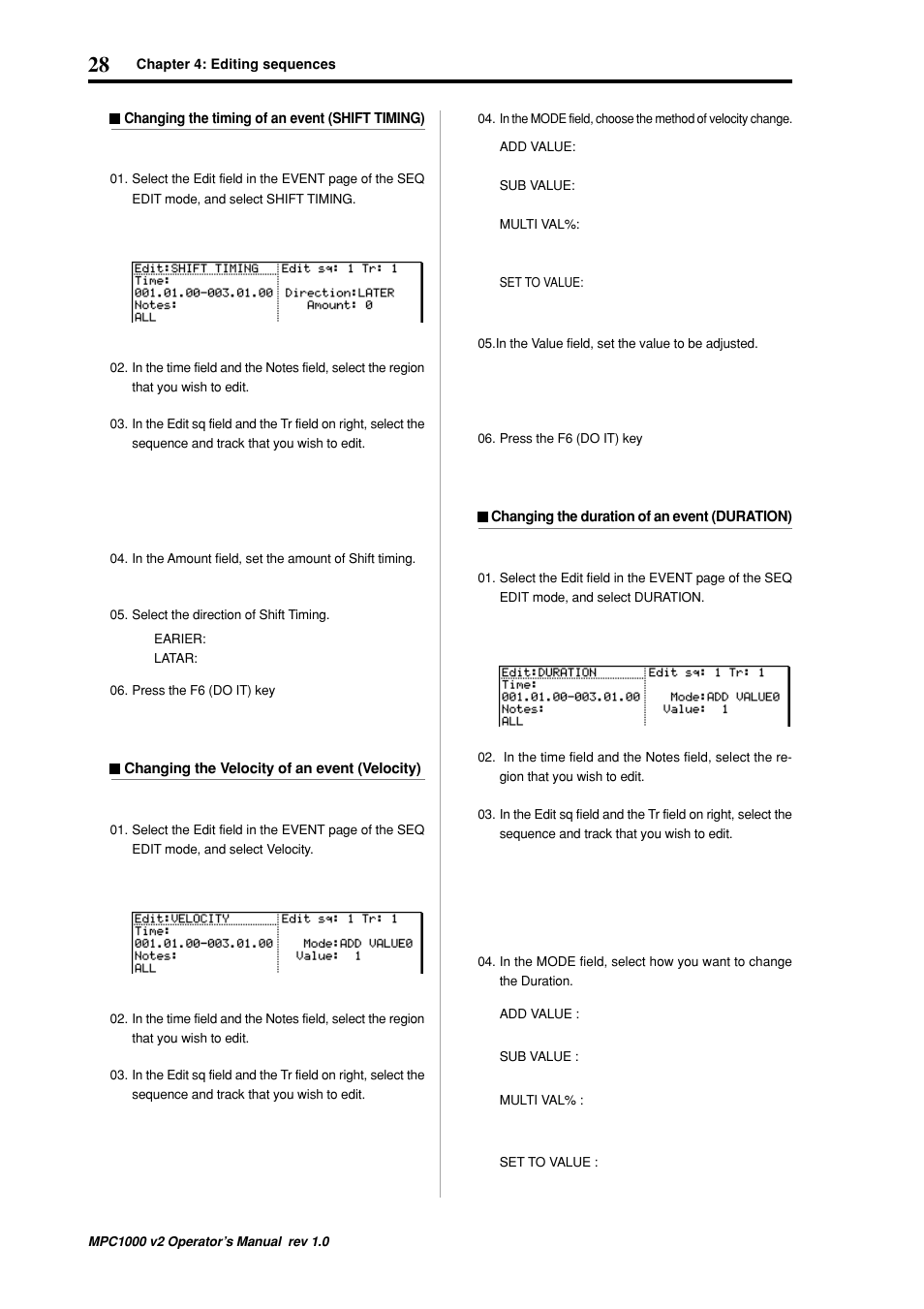 Akai MPC 1000 User Manual | Page 38 / 120