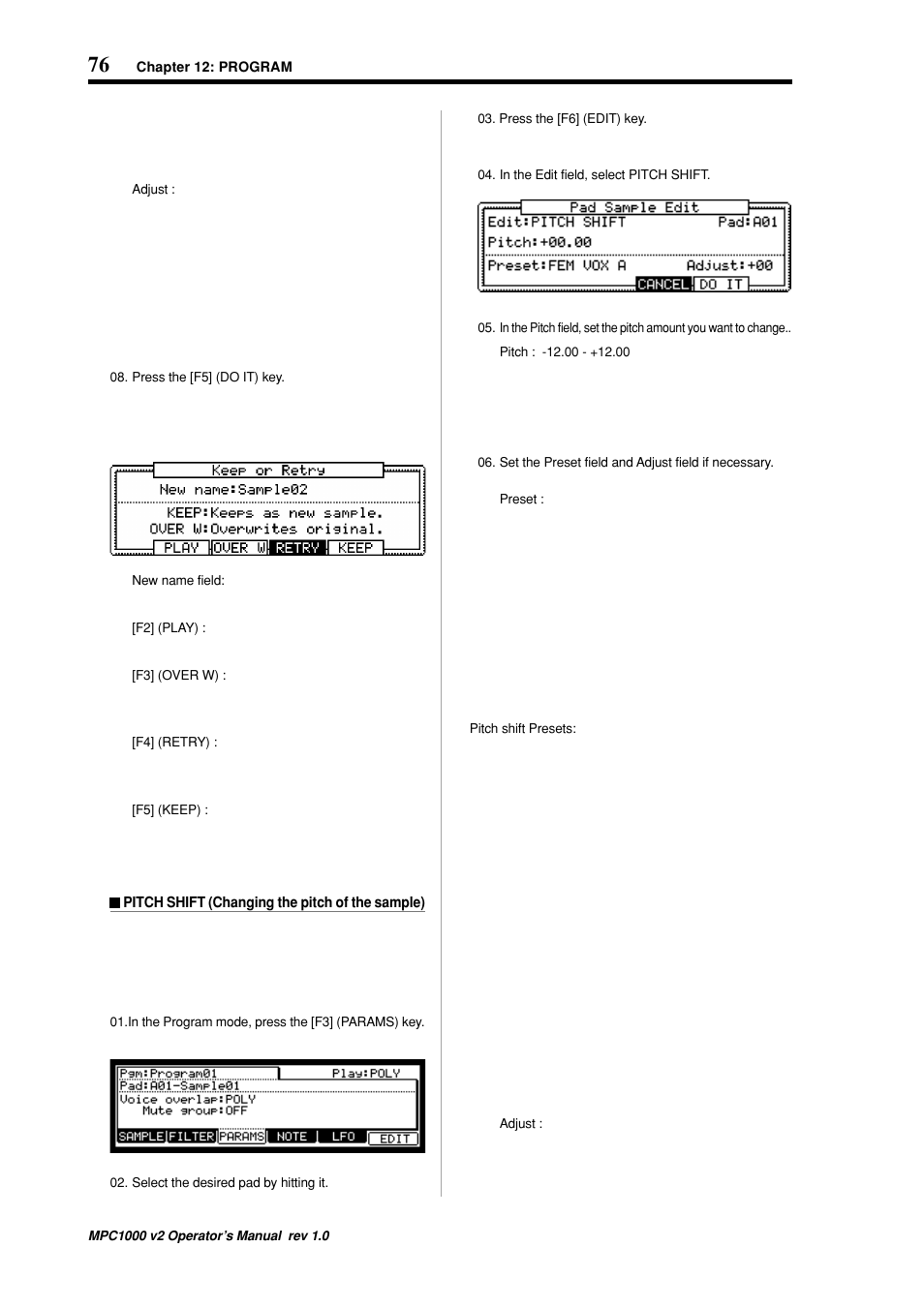 Akai MPC 1000 User Manual | Page 86 / 120