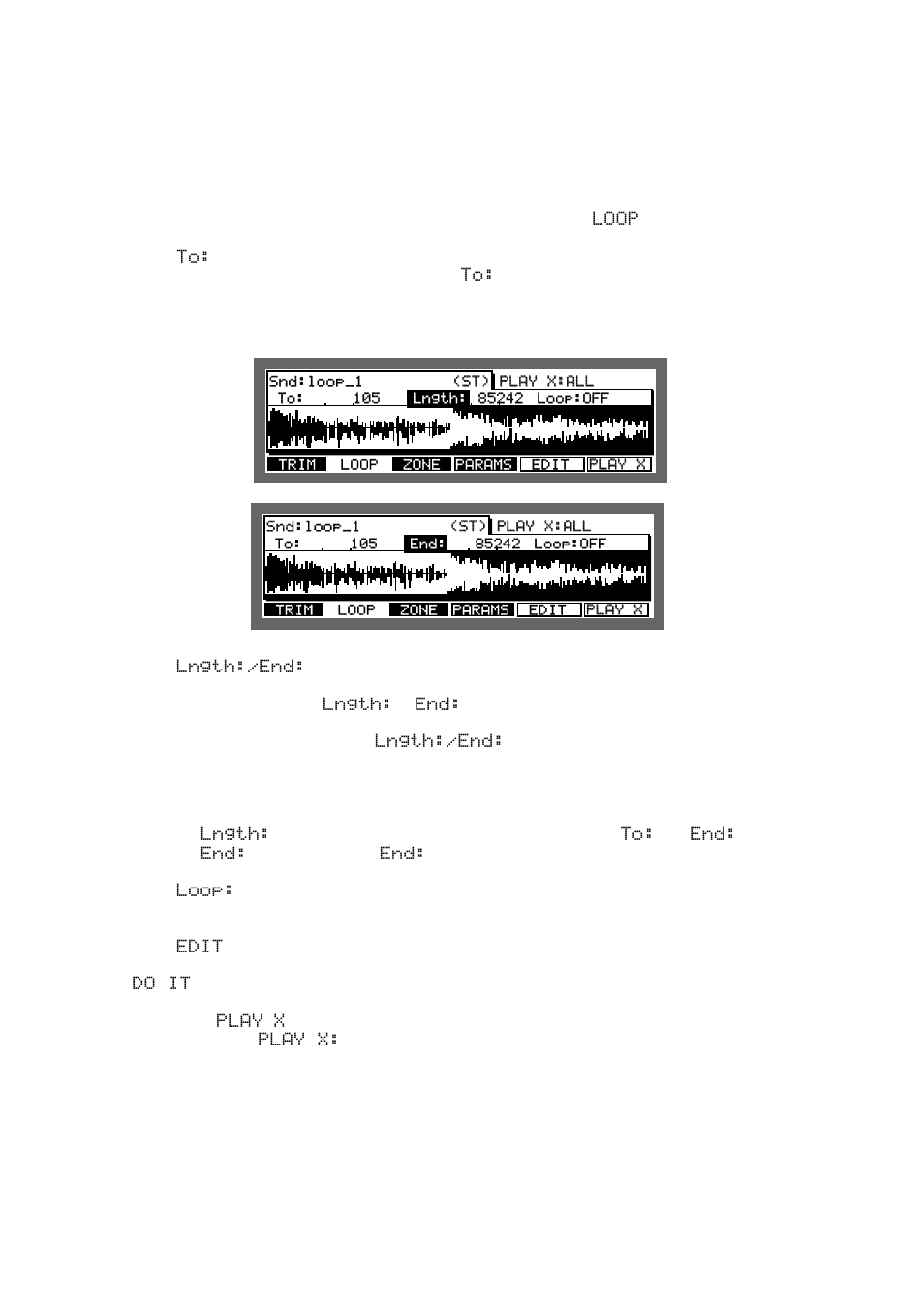 Loop mode | Akai MPC 2000xl User Manual | Page 112 / 208