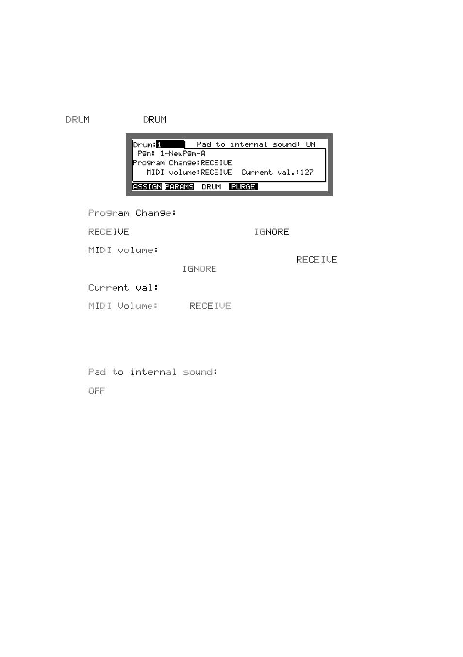 The midi settings of the sampler | Akai MPC 2000xl User Manual | Page 138 / 208