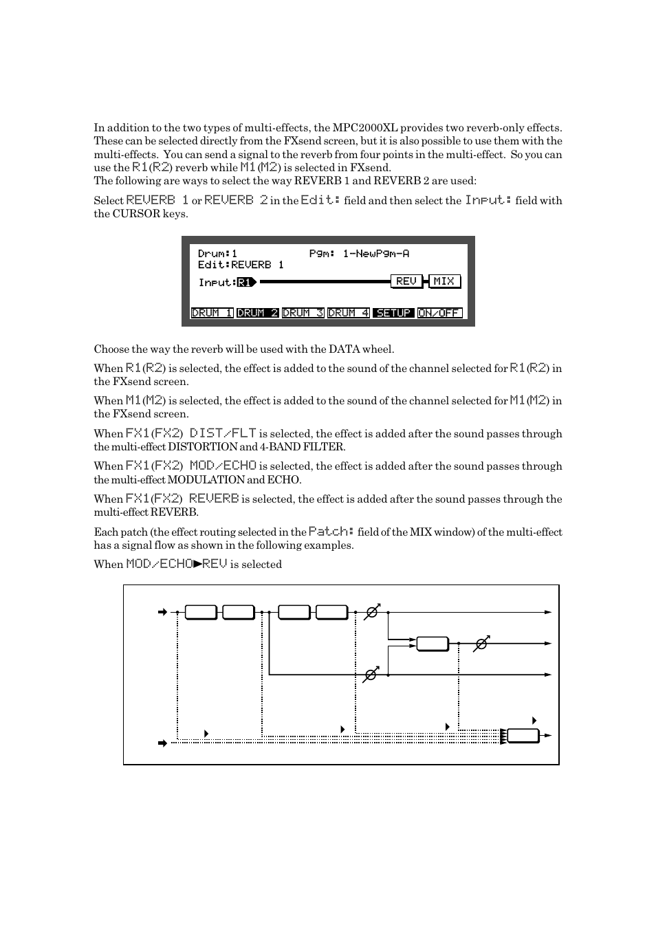 Reverb effects | Akai MPC 2000xl User Manual | Page 152 / 208