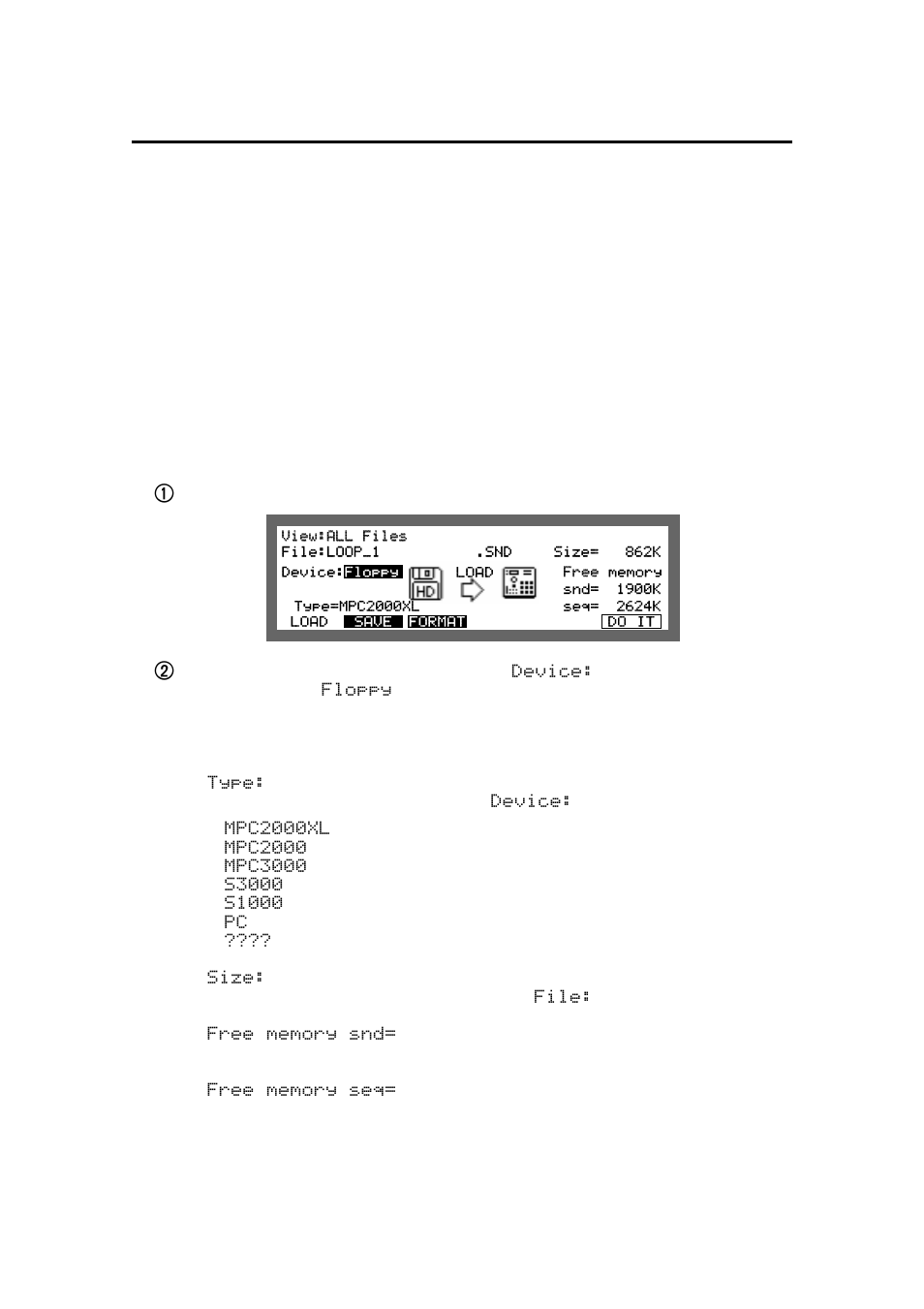 Loading files | Akai MPC 2000xl User Manual | Page 175 / 208