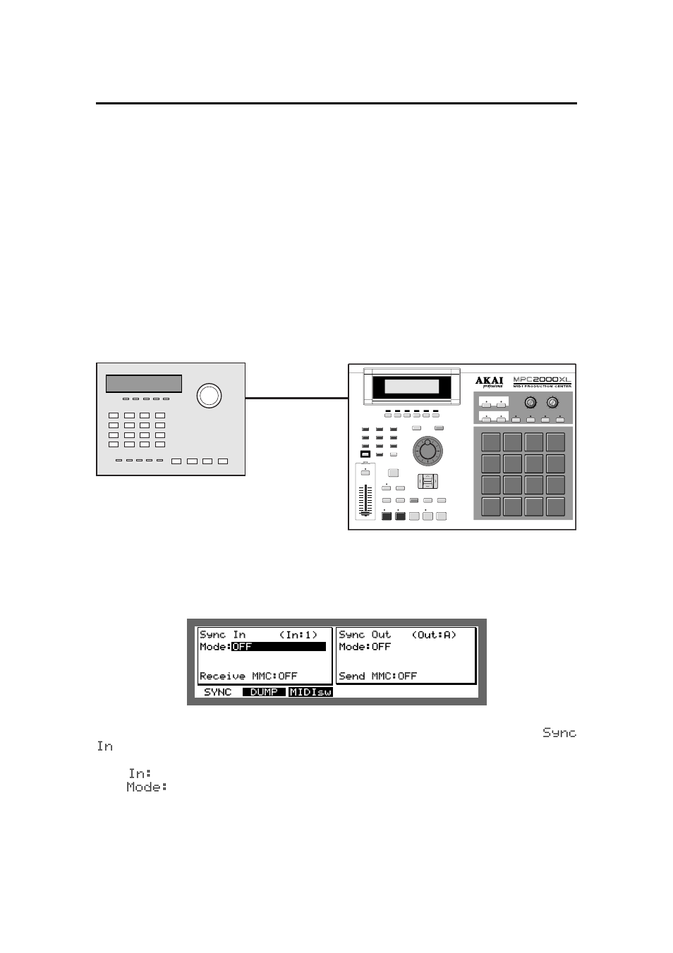 Midi/sync mode, Synchronizing the mpc2000xl with other sequencers | Akai MPC 2000xl User Manual | Page 189 / 208
