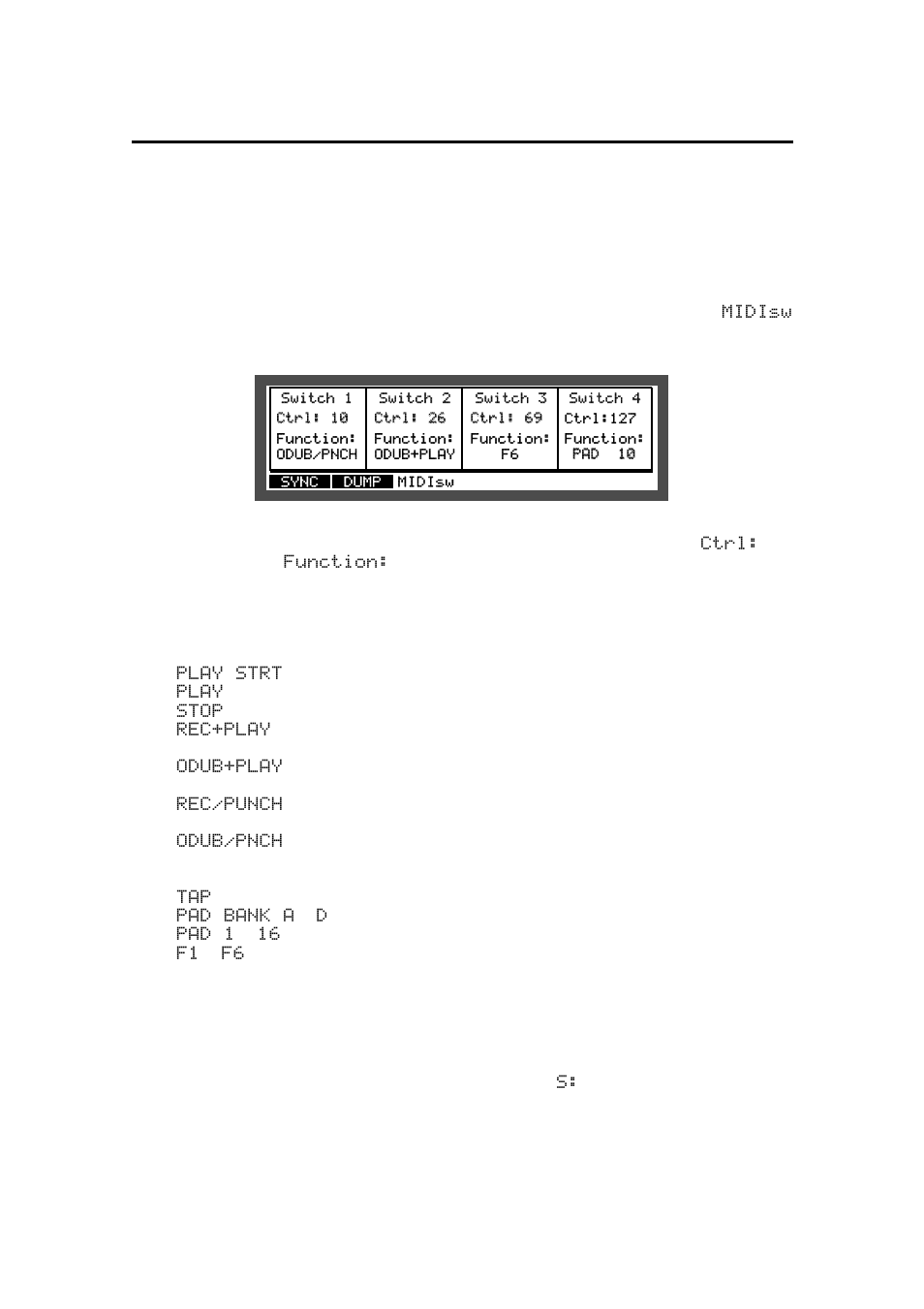 Midi footswitch assignment, Footswitch setting | Akai MPC 2000xl User Manual | Page 196 / 208