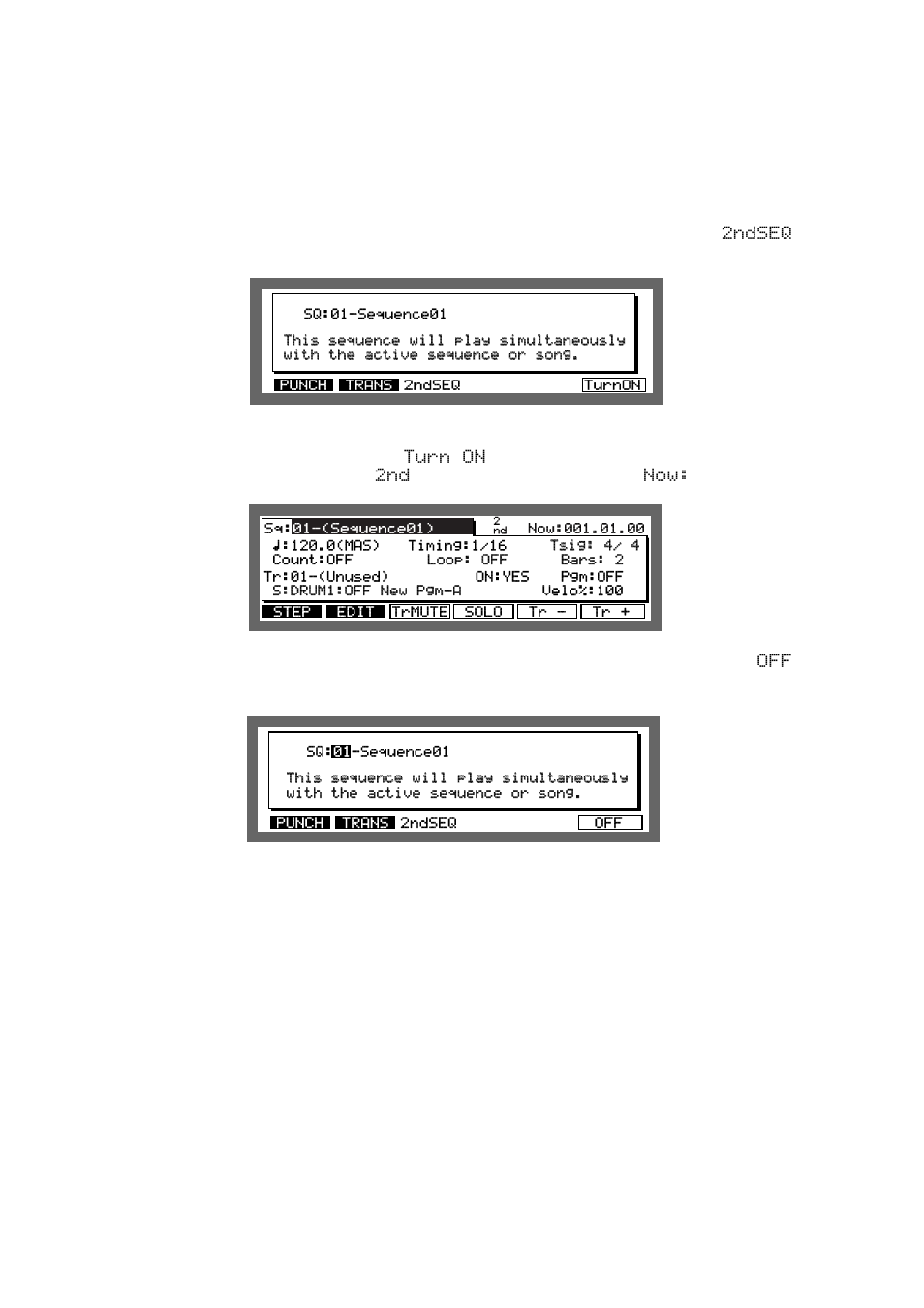 Second sequence feature | Akai MPC 2000xl User Manual | Page 47 / 208