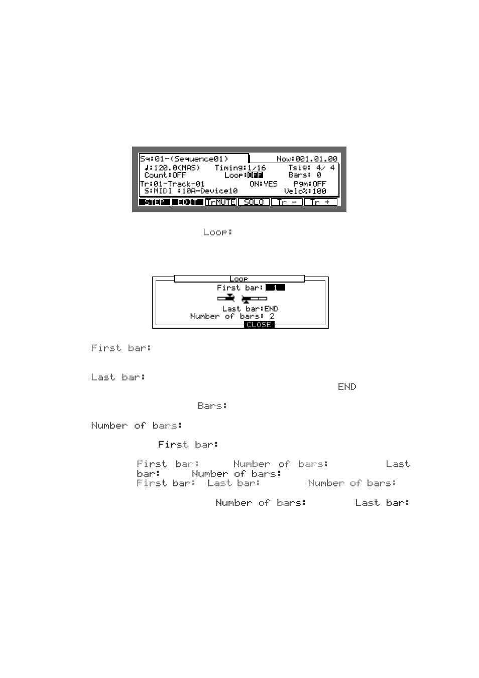 Looping a sequence | Akai MPC 2000xl User Manual | Page 55 / 208