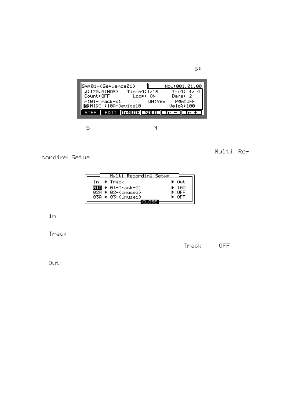 Multiple track recording | Akai MPC 2000xl User Manual | Page 65 / 208
