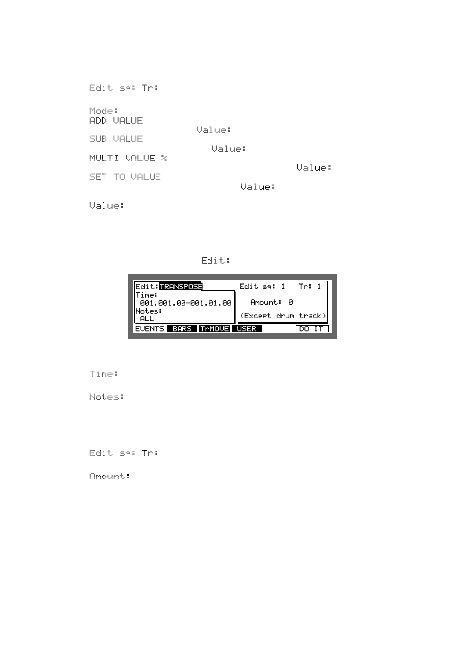 Transposing a note | Akai MPC 2000xl User Manual | Page 82 / 208