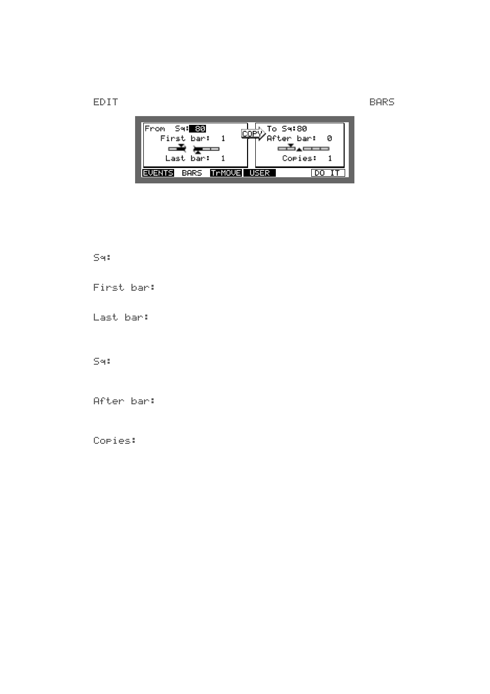 Copying by bar | Akai MPC 2000xl User Manual | Page 83 / 208
