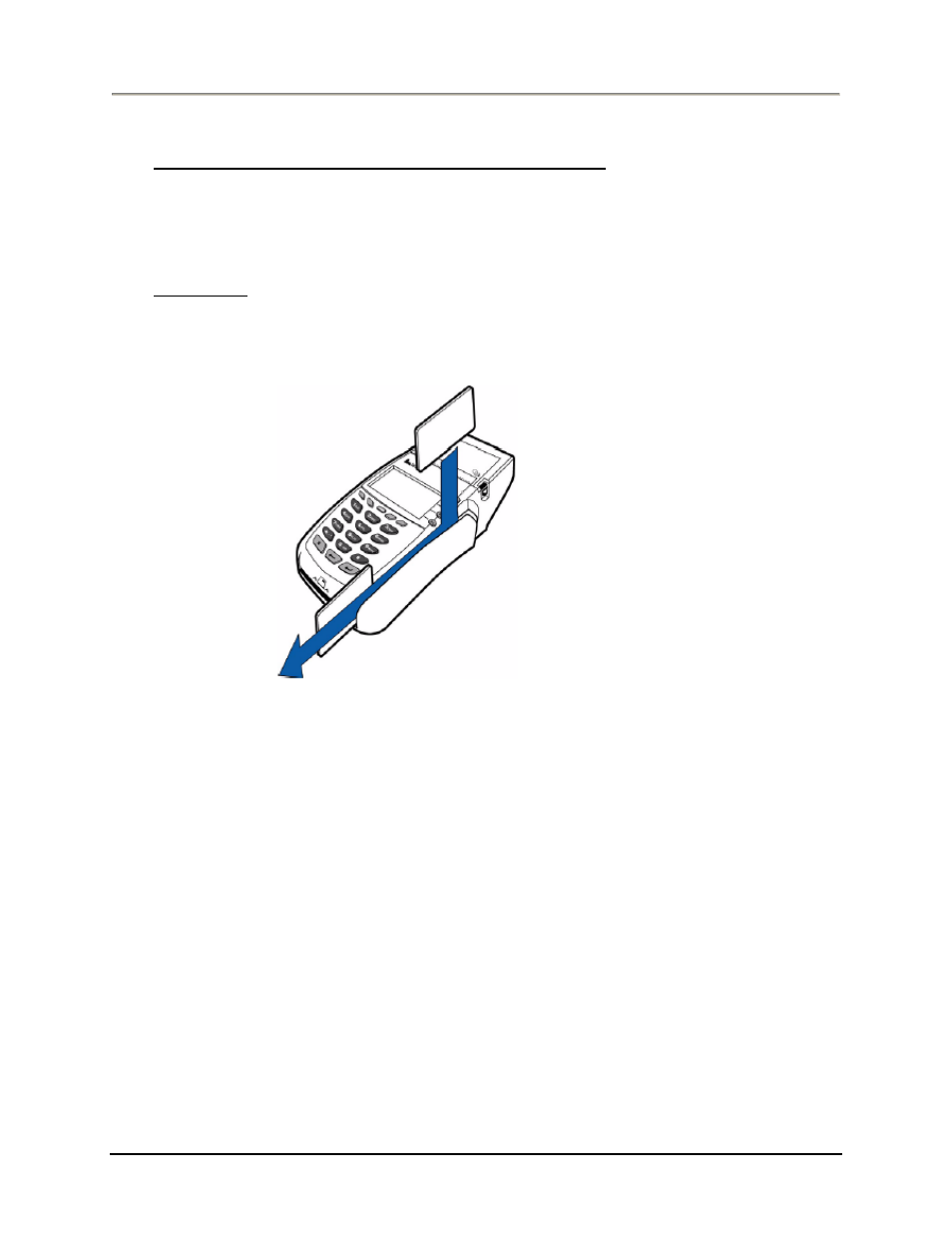 Card swipe | VeriFone Vx570 User Manual | Page 31 / 32