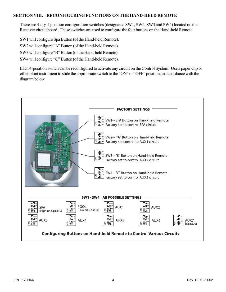 Pentair EasyTouch EZ3400 User Manual | Page 4 / 8