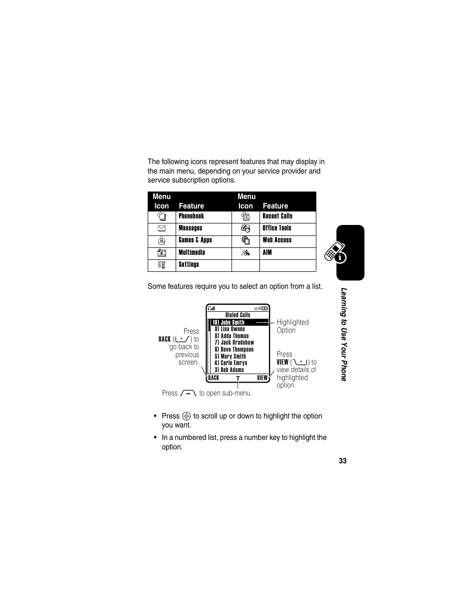 Motorola RAZR V3 User Manual | Page 35 / 110