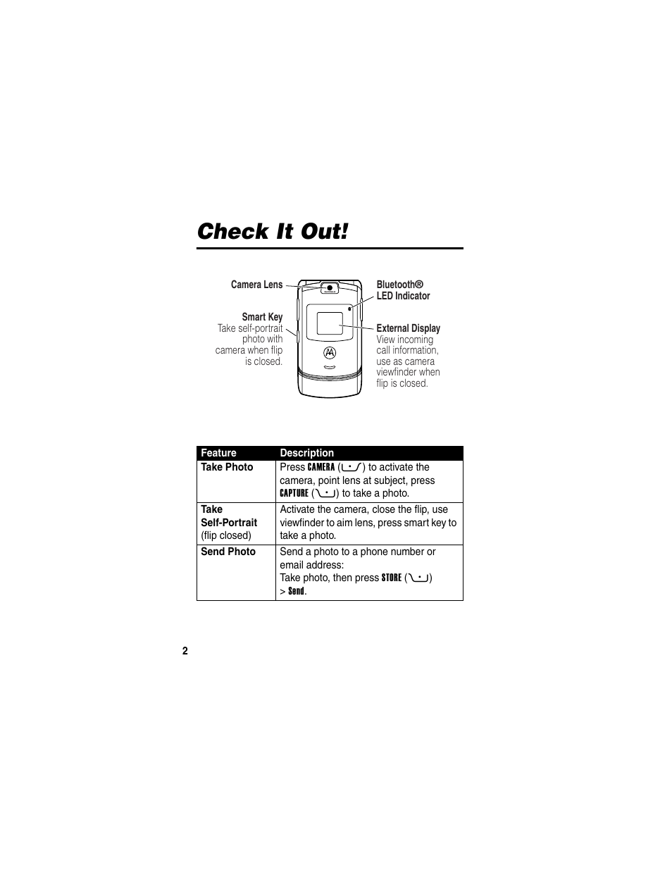 Check it out | Motorola RAZR V3 User Manual | Page 4 / 110