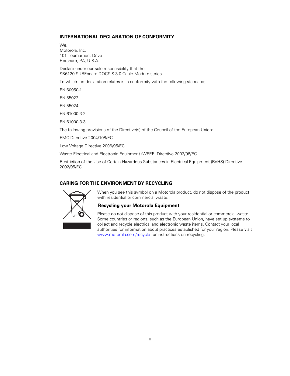 Motorola sb6120 User Manual | Page 4 / 40