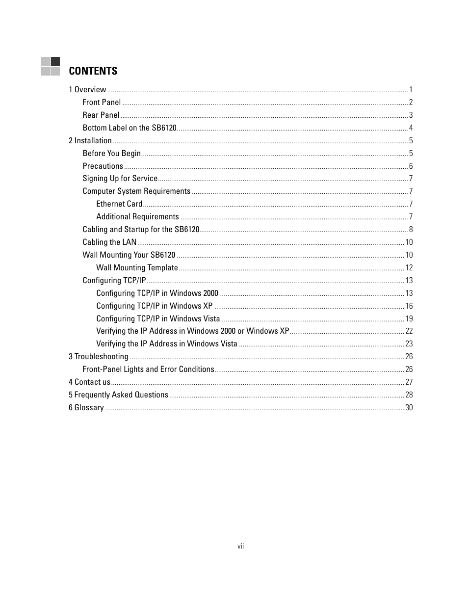 Motorola sb6120 User Manual | Page 8 / 40