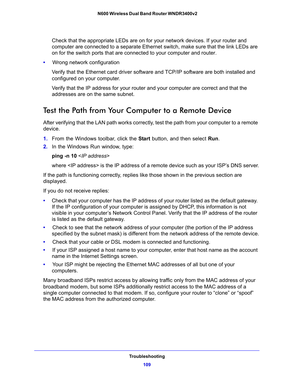 NETGEAR N600 Wireless Dual Band Router WNDR3400v2 User Manual | Page 109 / 120