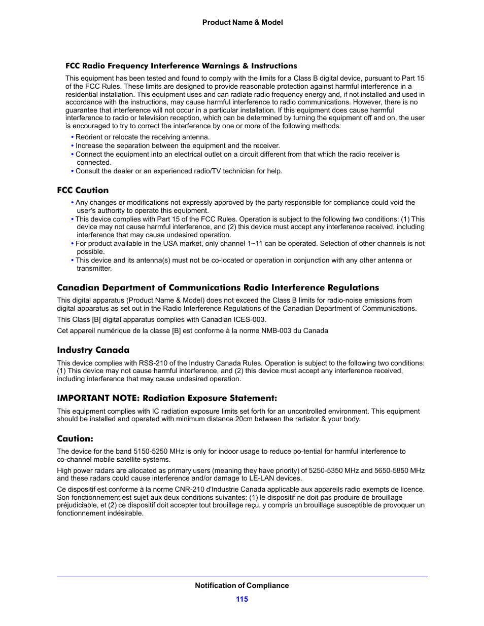 NETGEAR N600 Wireless Dual Band Router WNDR3400v2 User Manual | Page 115 / 120