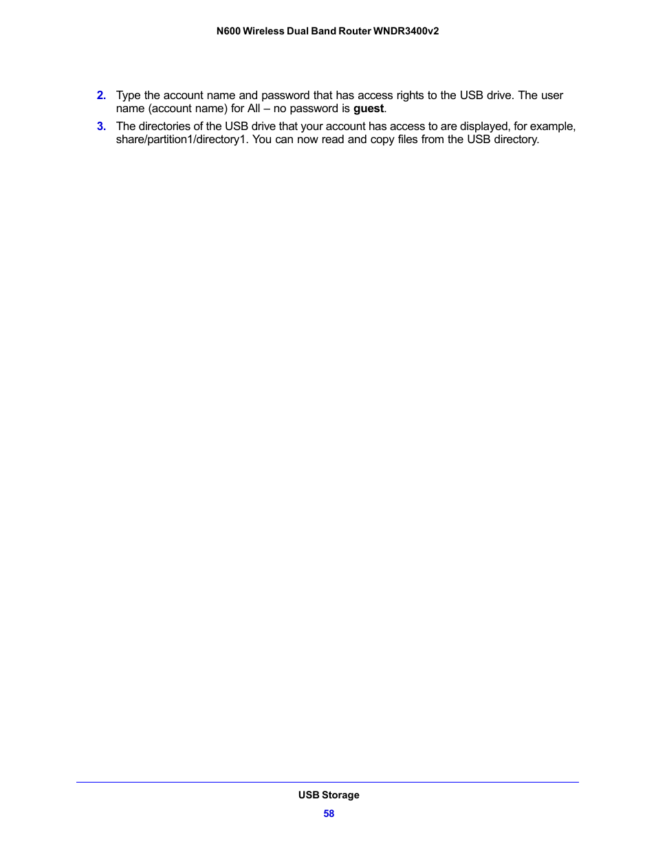 NETGEAR N600 Wireless Dual Band Router WNDR3400v2 User Manual | Page 58 / 120