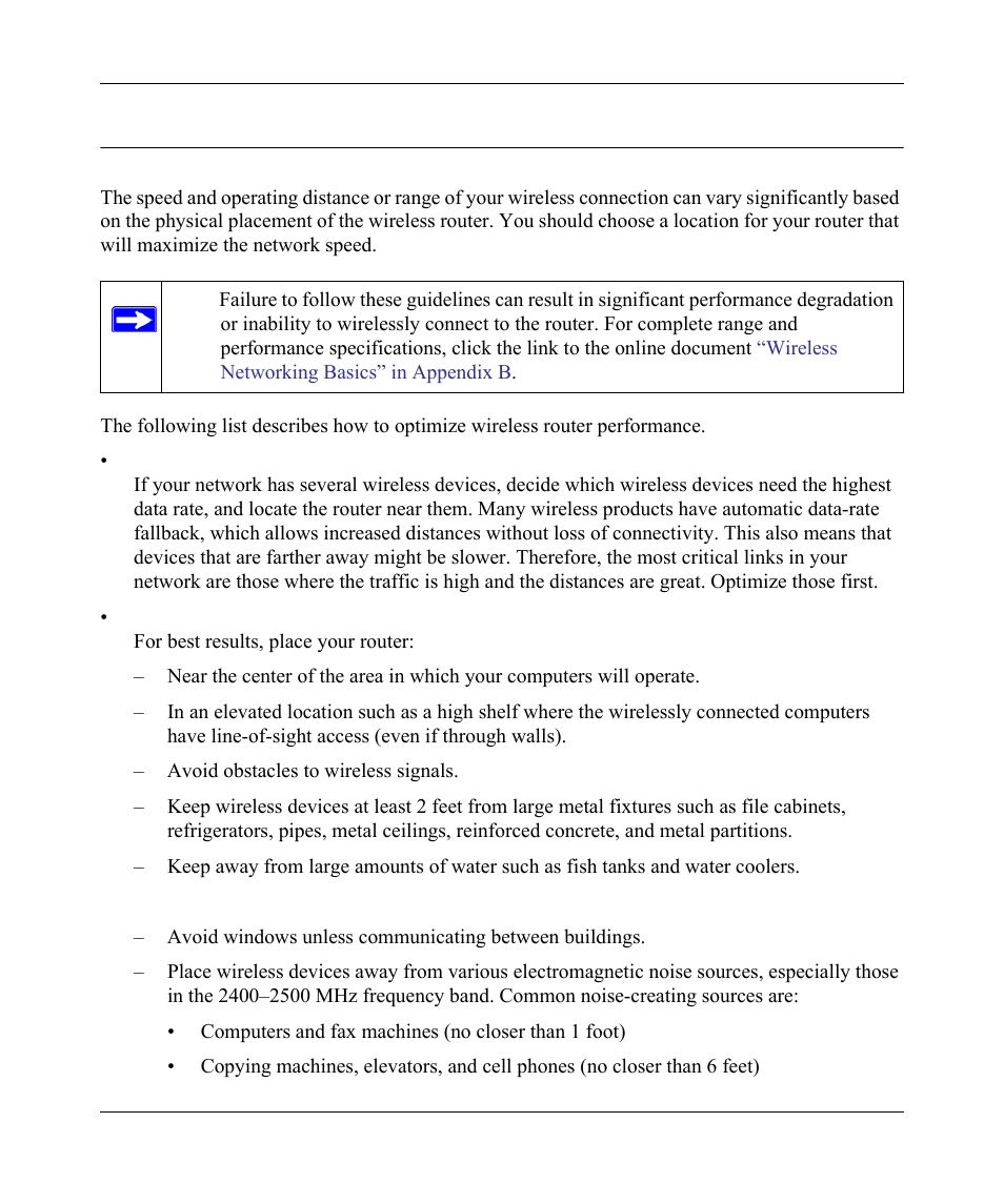 Optimizing wireless performance, Optimizing wireless performance -5 | NETGEAR wndr3700 User Manual | Page 103 / 149