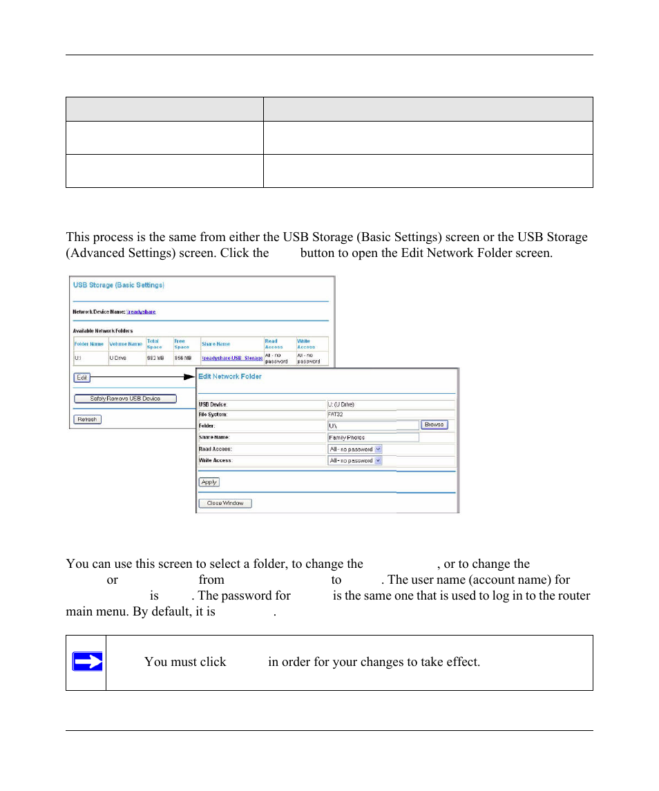 Editing a network folder, Editing a network folder -6 | NETGEAR wndr3700 User Manual | Page 118 / 149