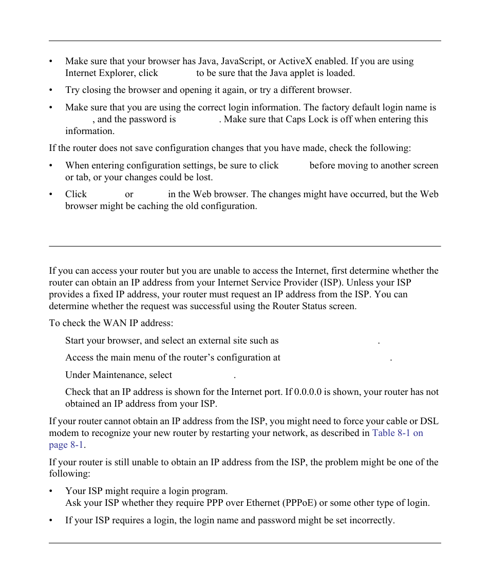 Cannot access the internet, Cannot access the internet -5 | NETGEAR wndr3700 User Manual | Page 130 / 149