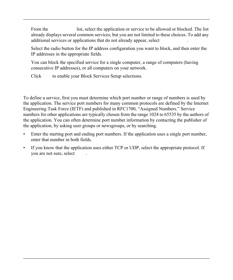 Configuring a user-defined service, Configuring a user-defined service -7 | NETGEAR wndr3700 User Manual | Page 52 / 149