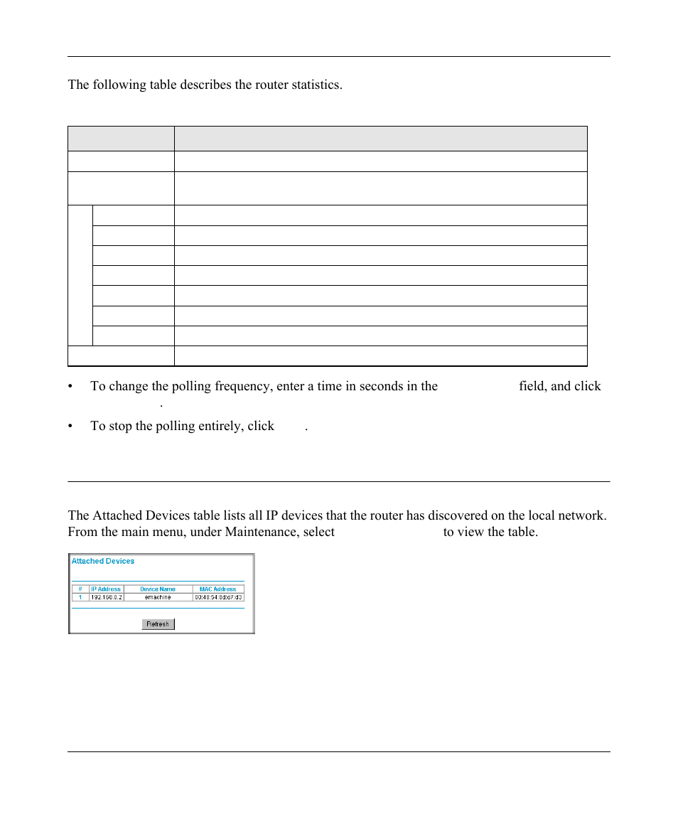 Viewing a list of attached devices, Viewing a list of attached devices -10, Ethernet-connected), see | NETGEAR wndr3700 User Manual | Page 66 / 149