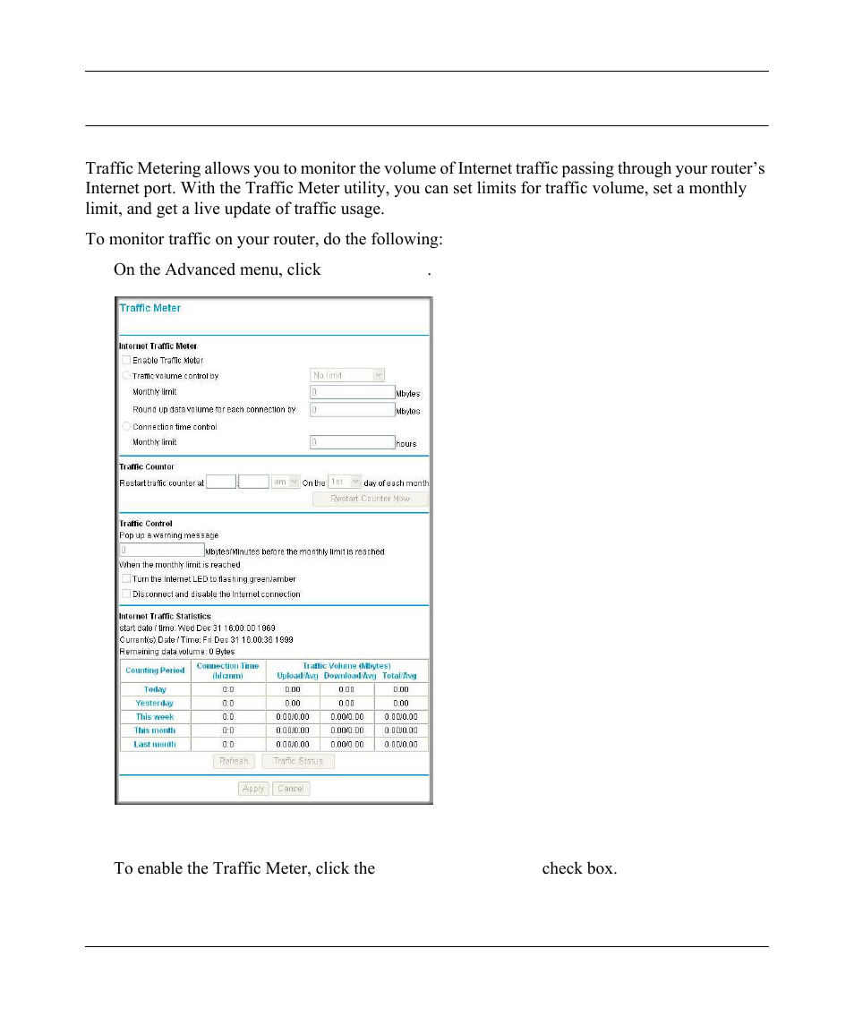 Traffic meter, Traffic meter -15 | NETGEAR wndr3700 User Manual | Page 71 / 149