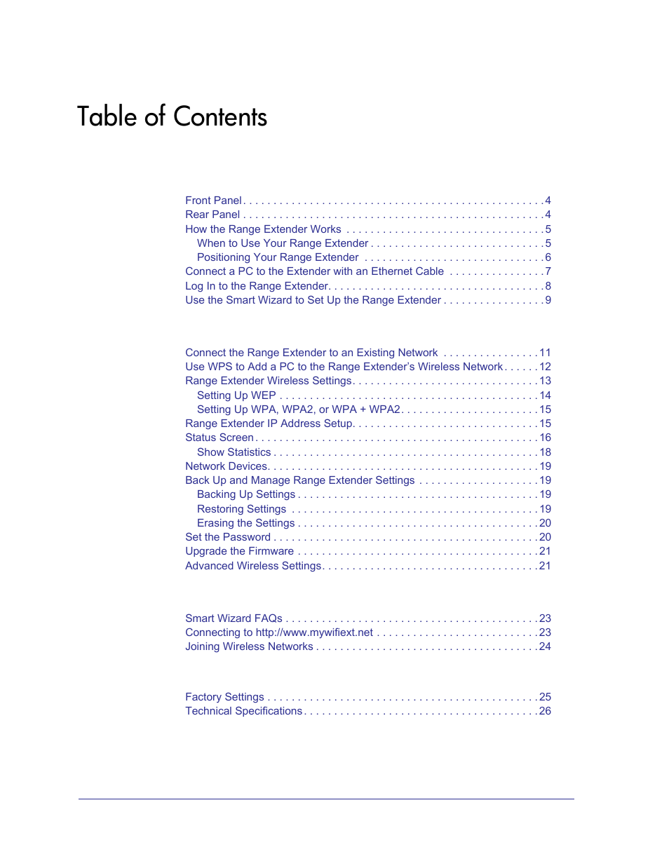 NETGEAR Universal WiFi Range Extender WN2000RPT User Manual | Page 3 / 31