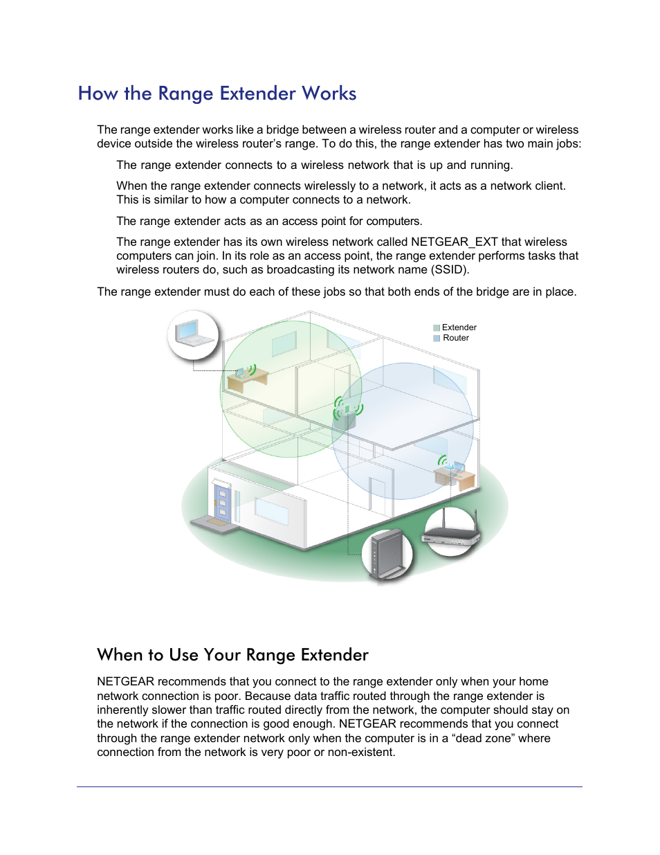 How the range extender works, When to use your range extender | NETGEAR Universal WiFi Range Extender WN2000RPT User Manual | Page 5 / 31