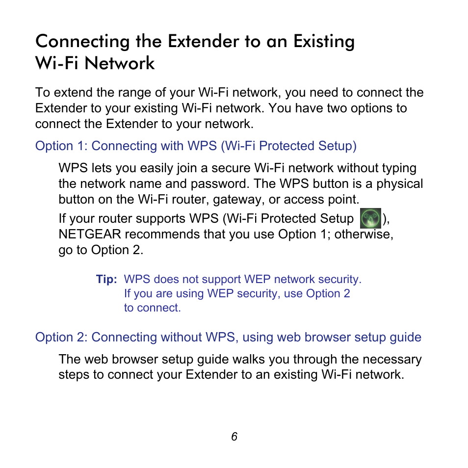 NETGEAR Universal WiFi Range Extender WN2000RPT User Manual | Page 6 / 16