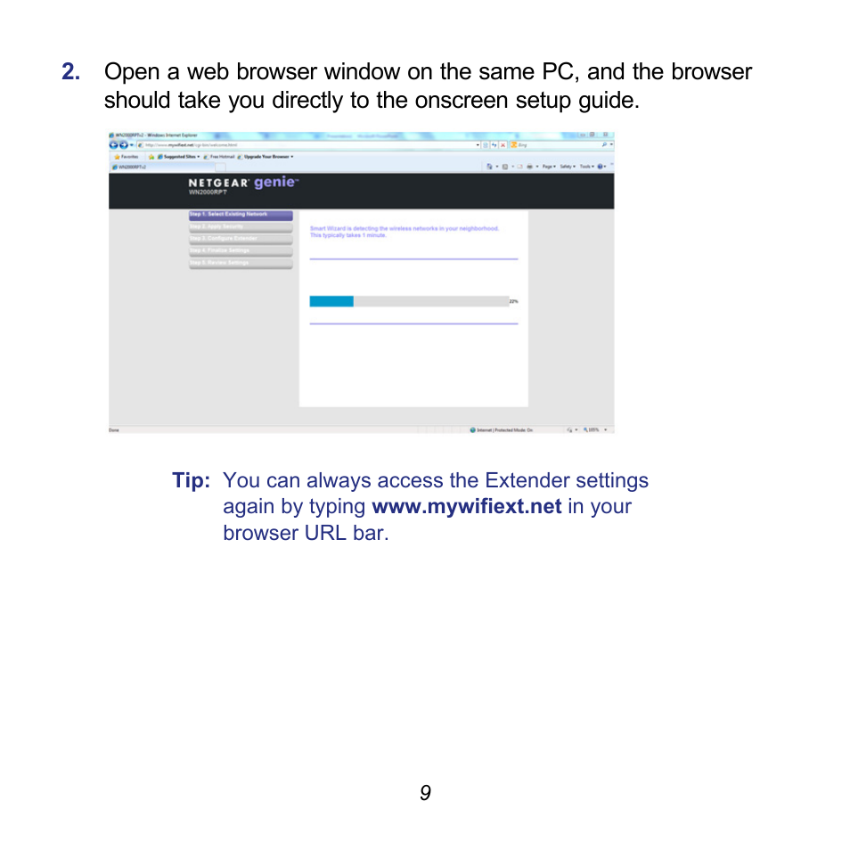 NETGEAR Universal WiFi Range Extender WN2000RPT User Manual | Page 9 / 16
