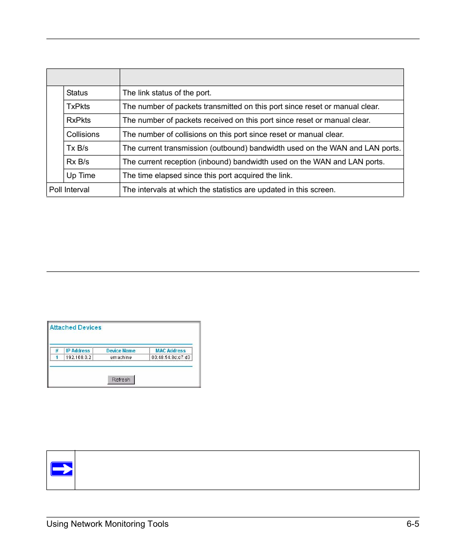 Viewing a list of attached devices, Viewing a list of attached devices -5 | NETGEAR N150 Wireless Router WNR1000 User Manual | Page 89 / 122