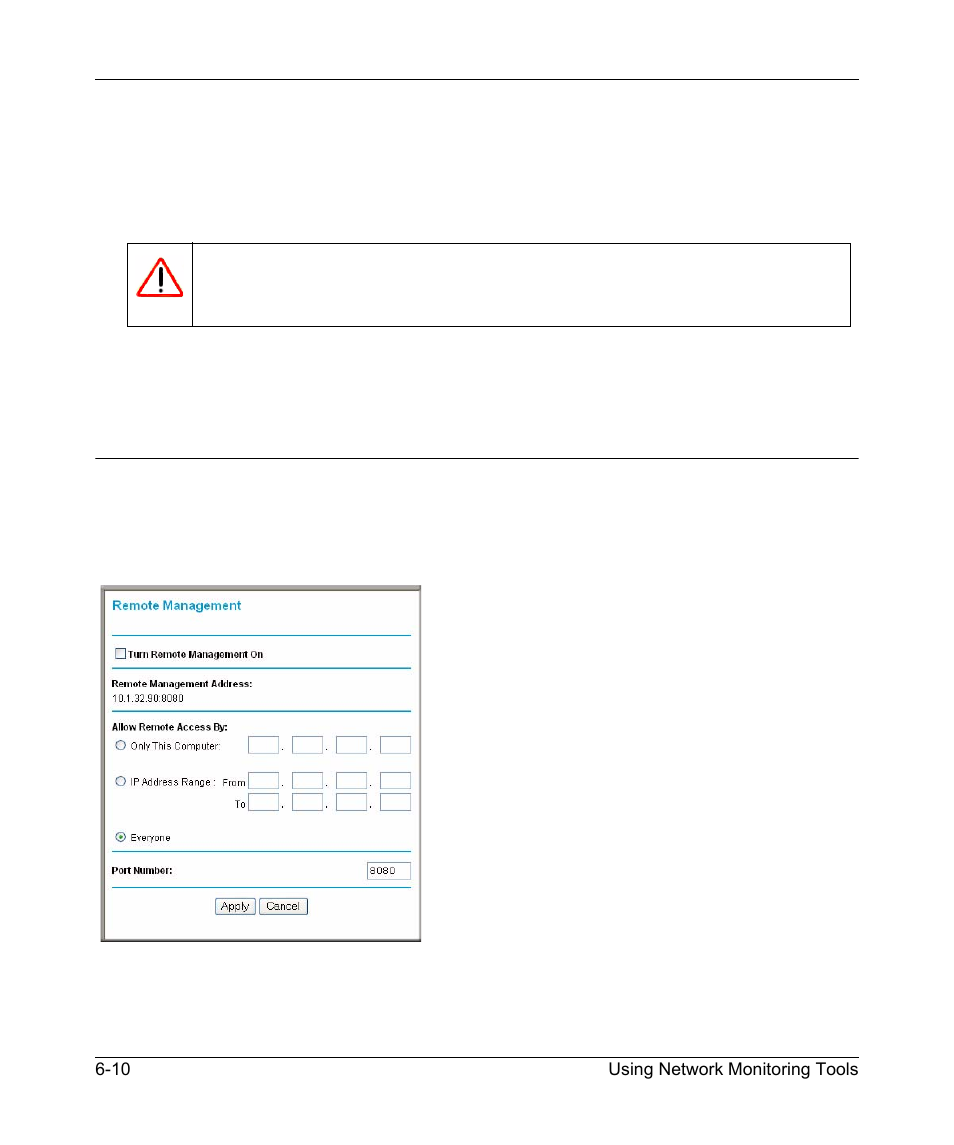 Enabling remote management access, Enabling remote management access -10 | NETGEAR N150 Wireless Router WNR1000 User Manual | Page 94 / 122