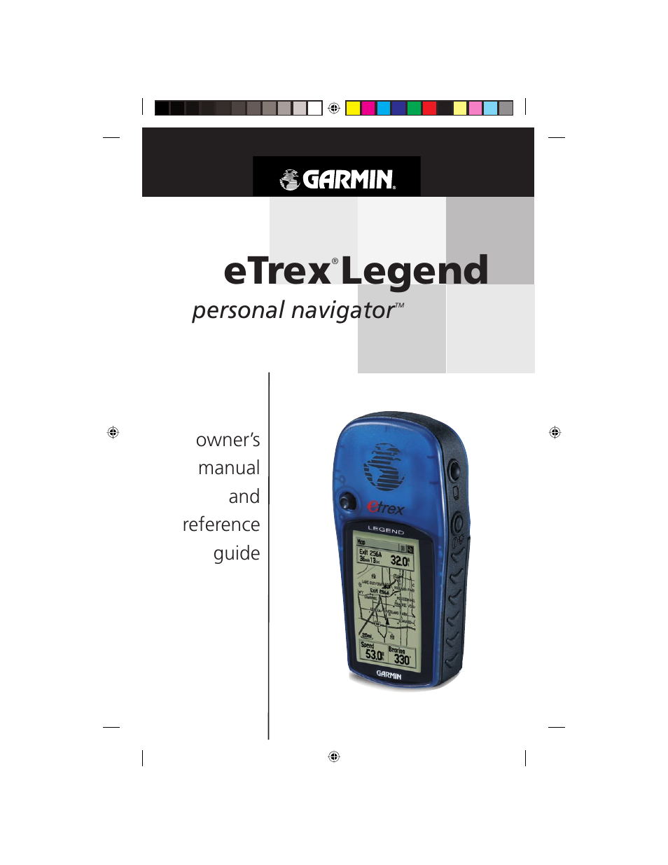 Garmin eTrex Legend User Manual | 68 pages