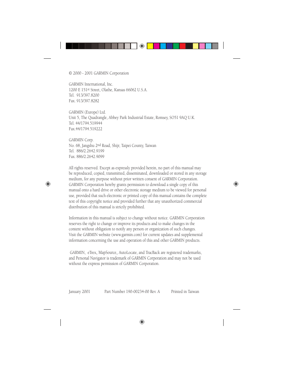 Garmin eTrex Legend User Manual | Page 2 / 68