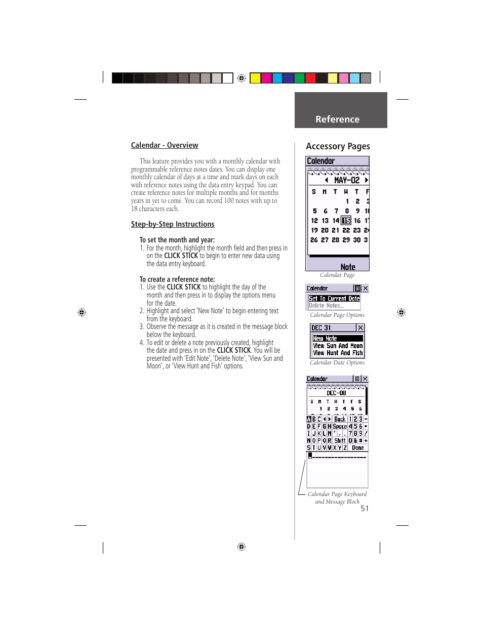 Accessory pages reference | Garmin eTrex Legend User Manual | Page 57 / 68