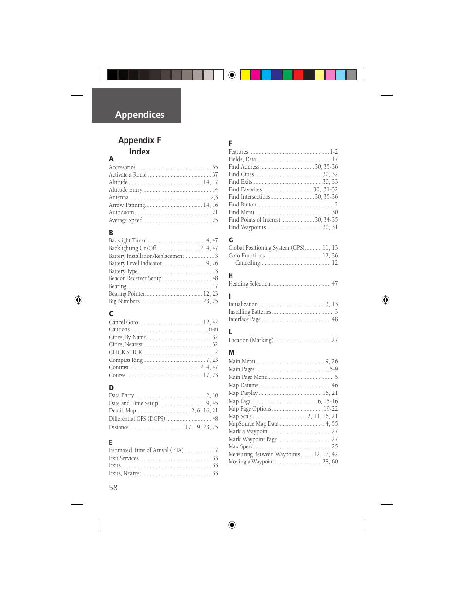 Garmin eTrex Legend User Manual | Page 64 / 68