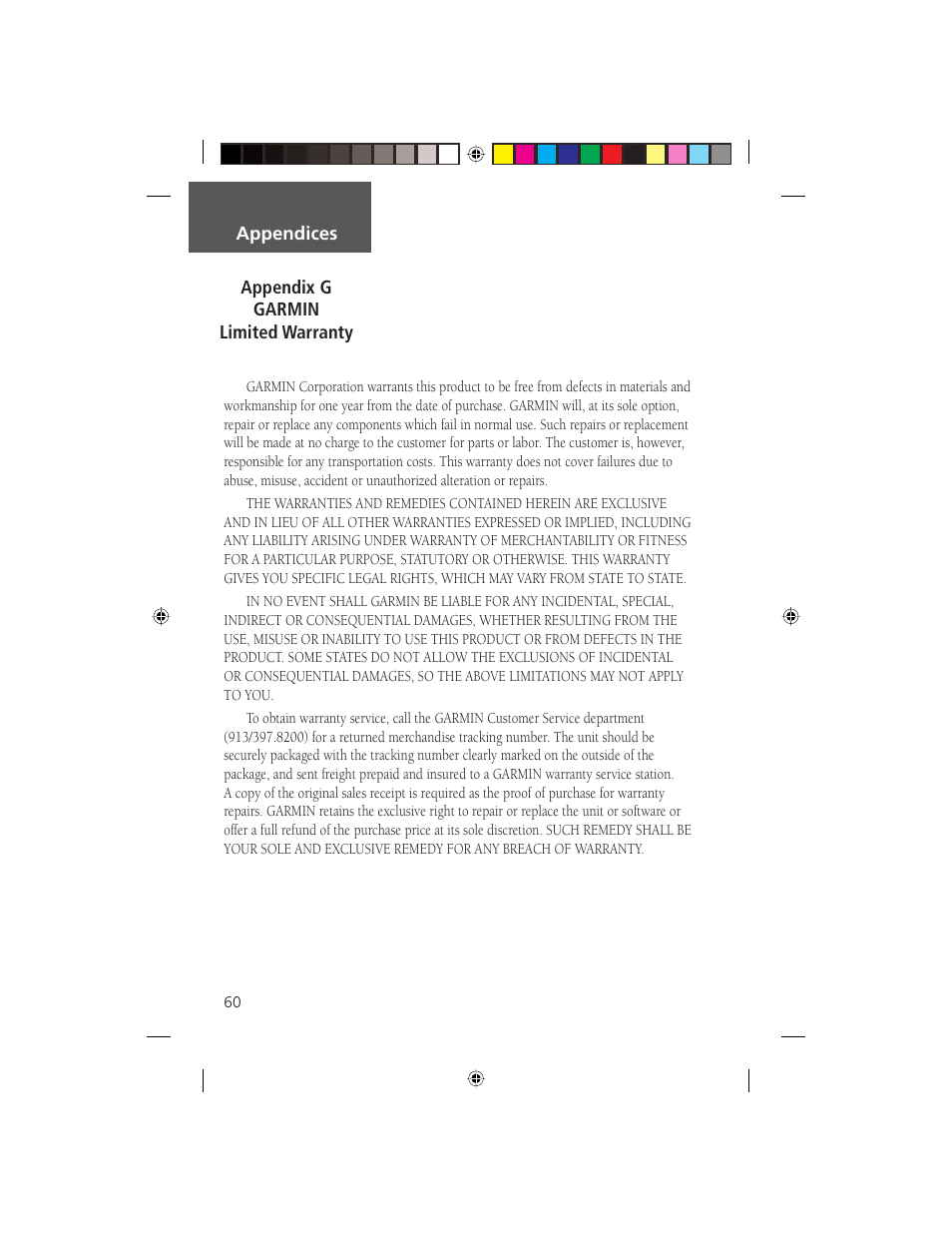 Garmin eTrex Legend User Manual | Page 66 / 68