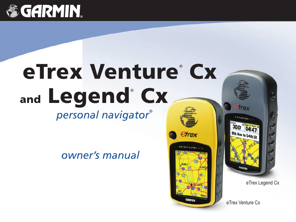 Garmin eTrex Legend Cx User Manual | 96 pages