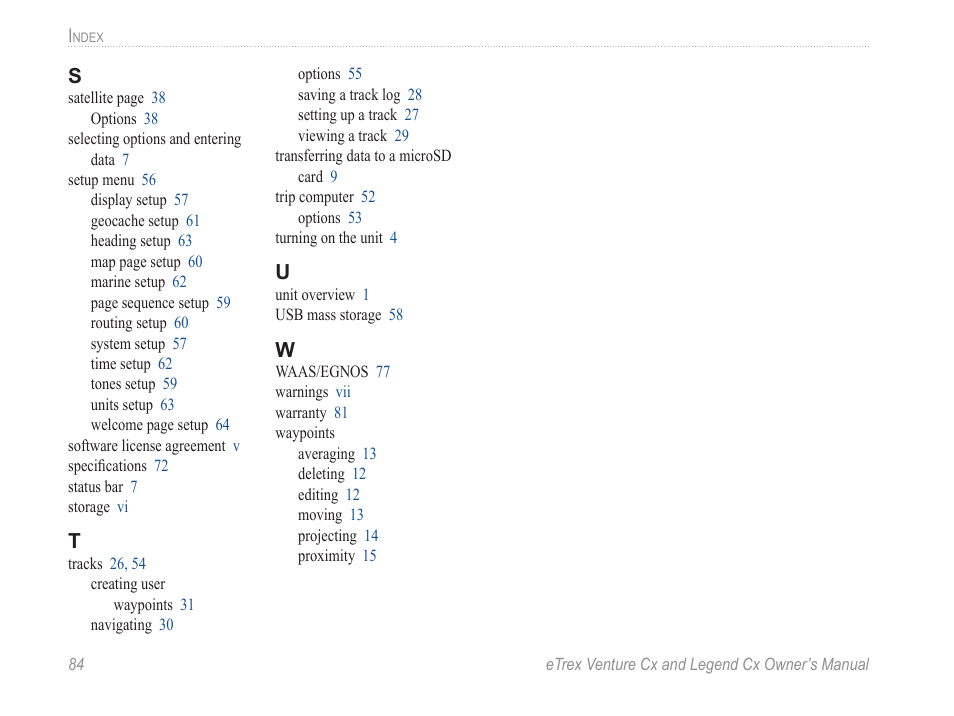 Garmin eTrex Legend Cx User Manual | Page 94 / 96
