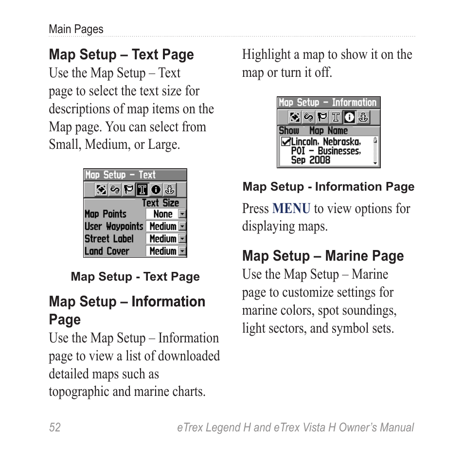 Garmin eTrex Legend H User Manual | Page 54 / 68