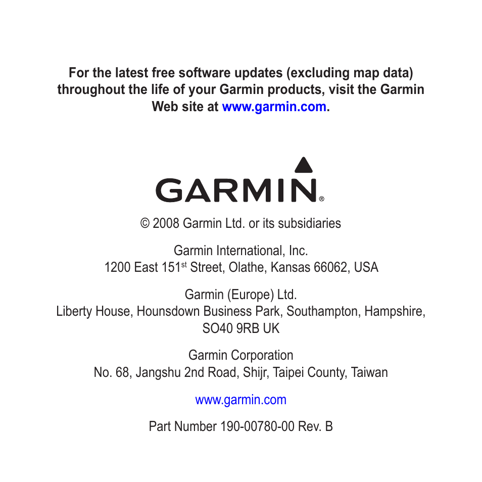 Garmin eTrex Legend H User Manual | Page 68 / 68