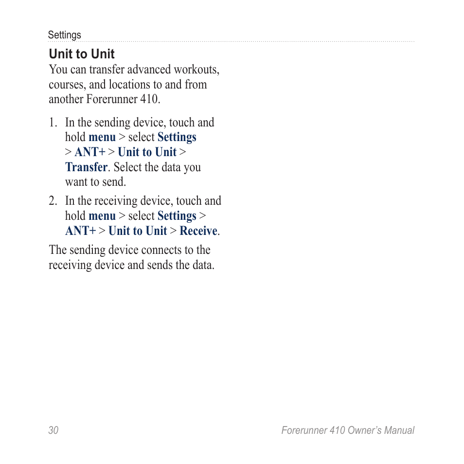 Garmin Forerunner 410 User Manual | Page 36 / 52