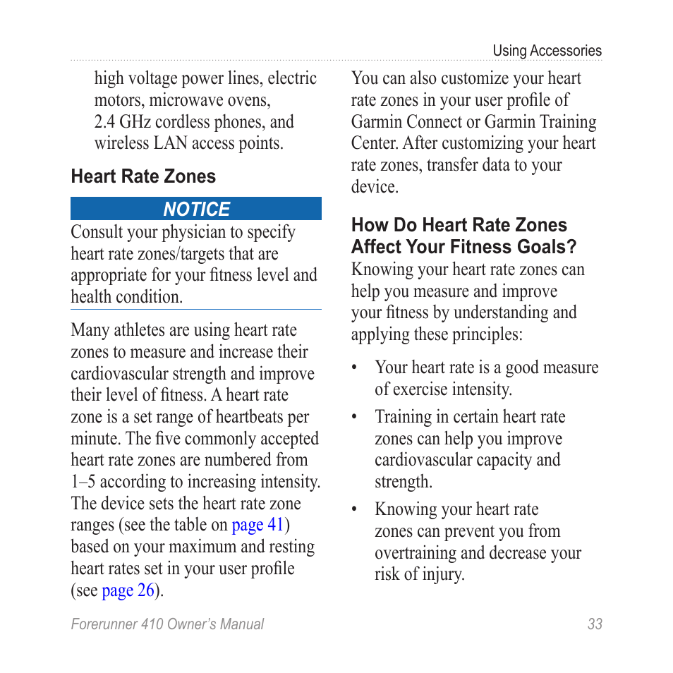 Garmin Forerunner 410 User Manual | Page 39 / 52