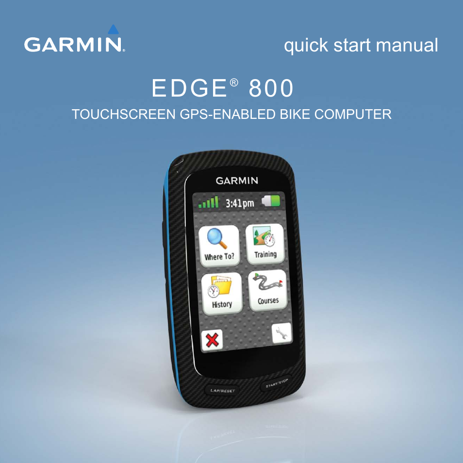 Garmin Edge 800 User Manual | 16 pages