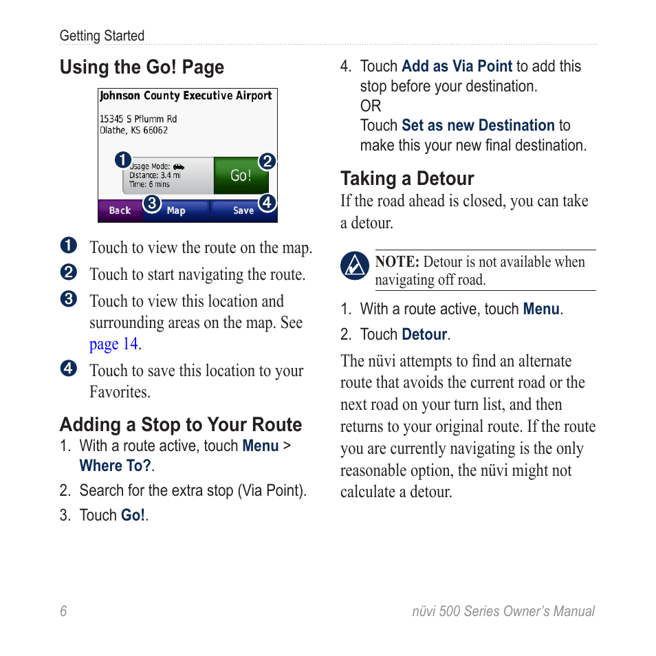 Garmin nuvi 500 User Manual | Page 12 / 58