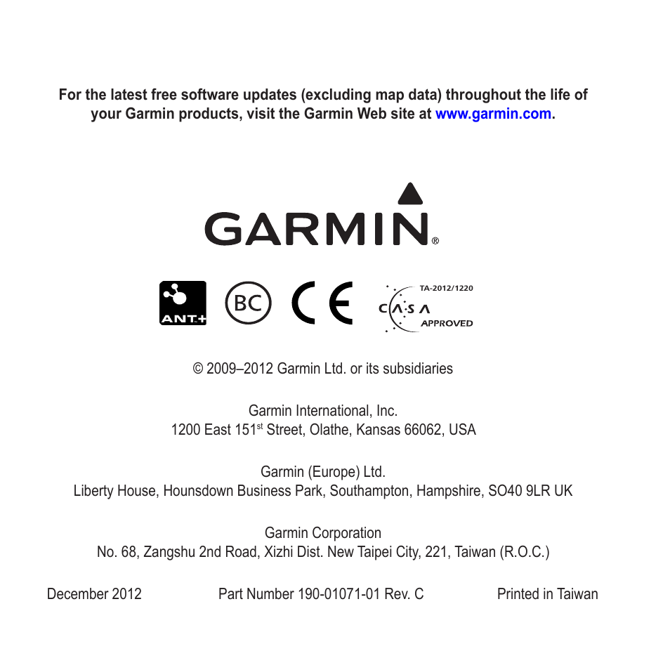 Garmin Edge 500 User Manual | Page 16 / 16