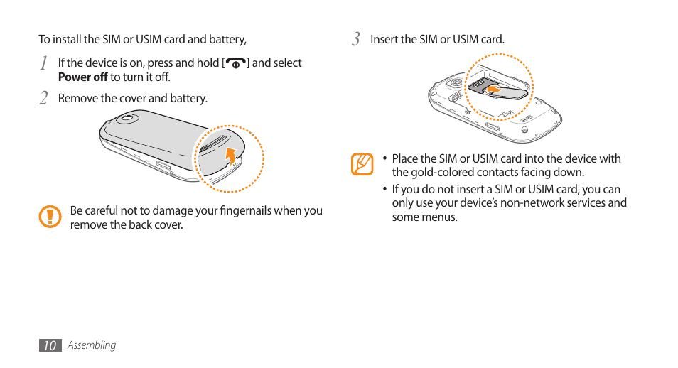 Samsung Galaxy 5 i5503 User Manual | Page 10 / 105