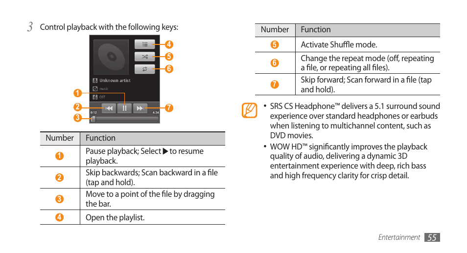 Samsung Galaxy 5 i5503 User Manual | Page 55 / 105